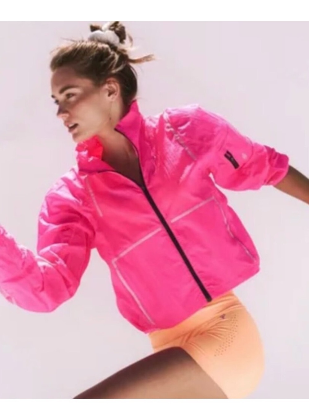 FP Movement by Free People Neon Pink Lightweight Bomber Jacket